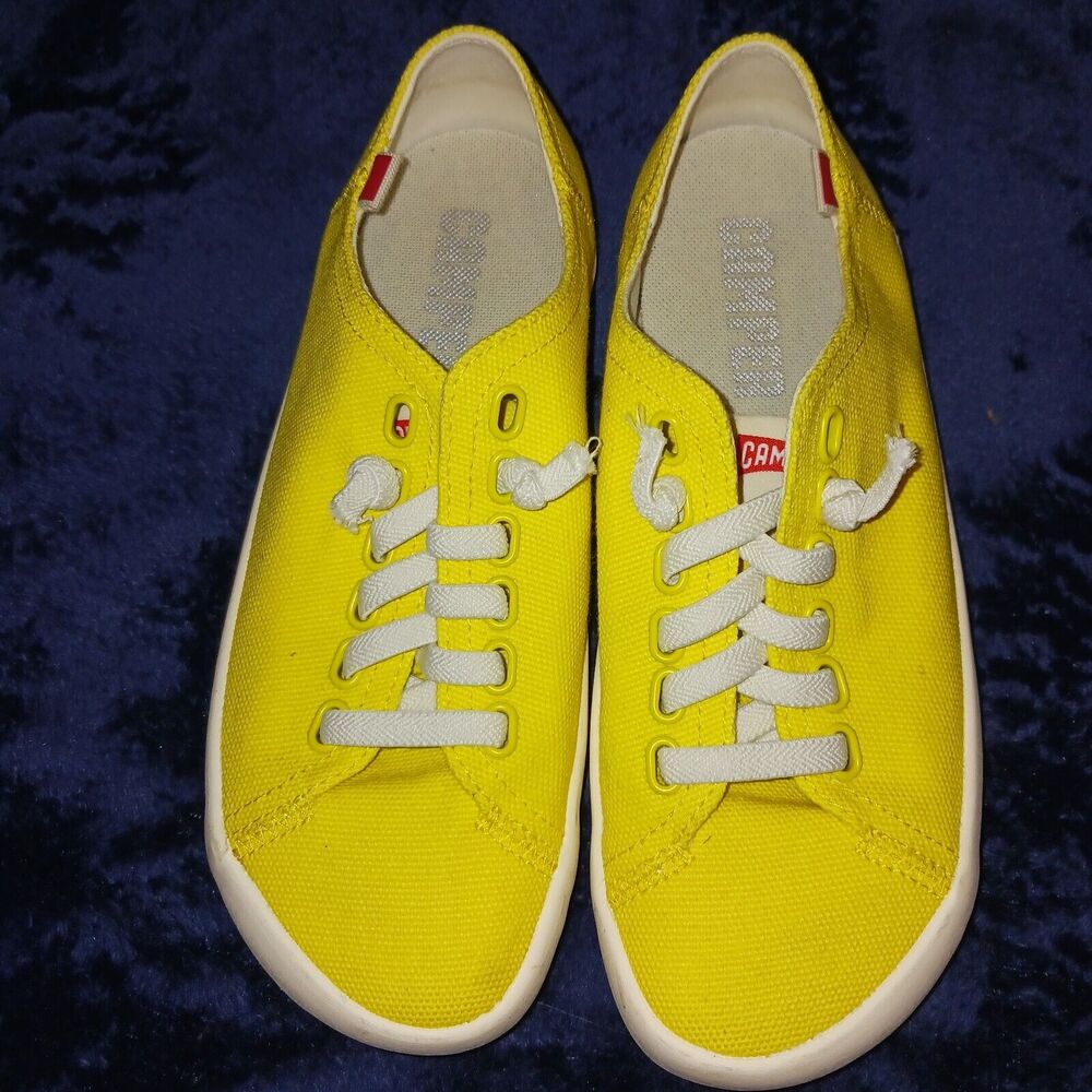 COPY - Camper Shoes Trainers Sneakers YELLOW PEU RAMBLA Casual Pumps UK Fitness…
